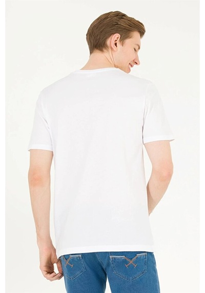 U.S. Polo Assn. Us Polo Assn 1572582 Regular Erkek T-shirt/ Beyaz
