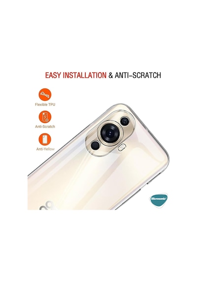 Microsonic Huawei Nova 12s Kılıf Transparent Soft Şeffaf -