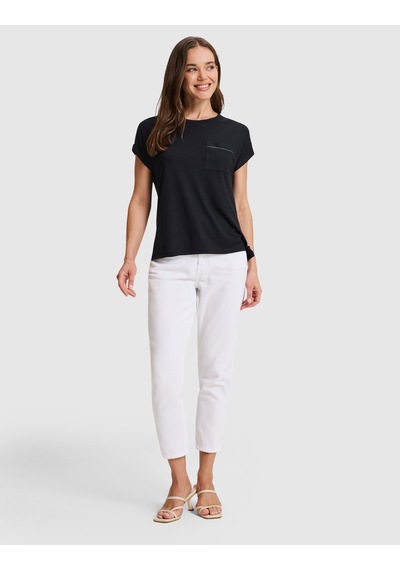 Pierre Cardin Siyah Comfort Fit Basic Tişört 50323602-vr046
