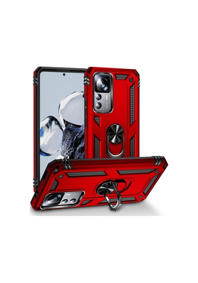 Xiaomi Mi 12T Pro Kılıf Zore Vega Yüzüklü Standlı Zırh Kılıf