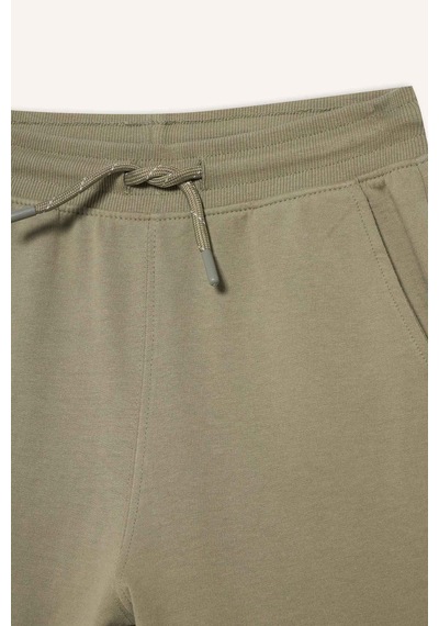 Defacto Regular Fıt Sweatshırt Kumaşı Şort Erkek Çocuk B5867a826smgn497 Yeşil-gn497