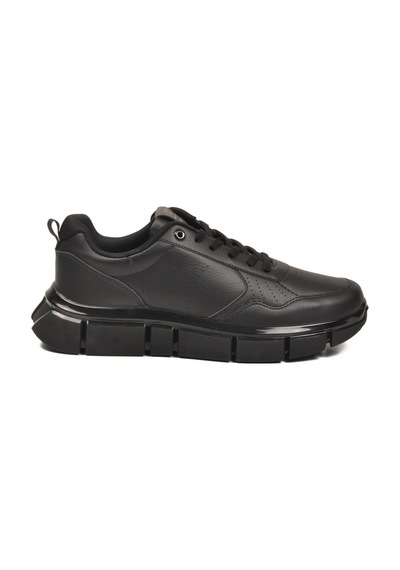 Siyah Bağcıklı Hafif Esnek Erkek Sneaker Bst-2016 M Siyah-siyah