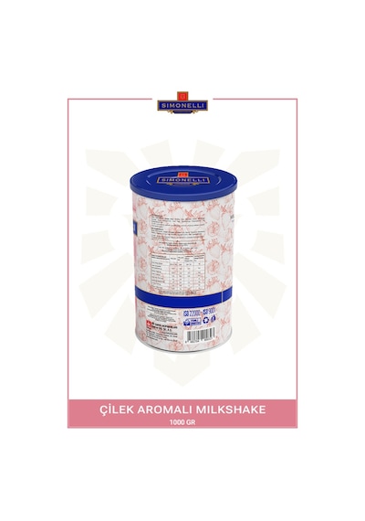 Simonelli Çilekli Milkshake 1 KG