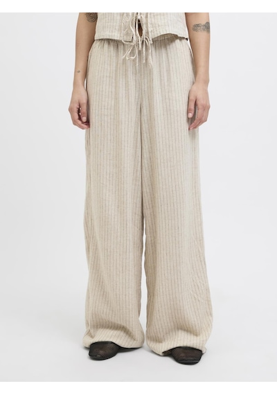 Jack & Jones Kadın Keten Karışımlı Pantolon - Breeze - 12269769 - 1 Feather Gray