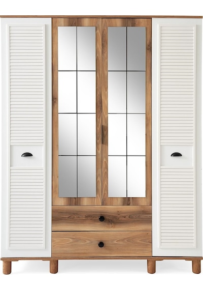 Formila Mdf 4 Kapılı Dolap-ceviz