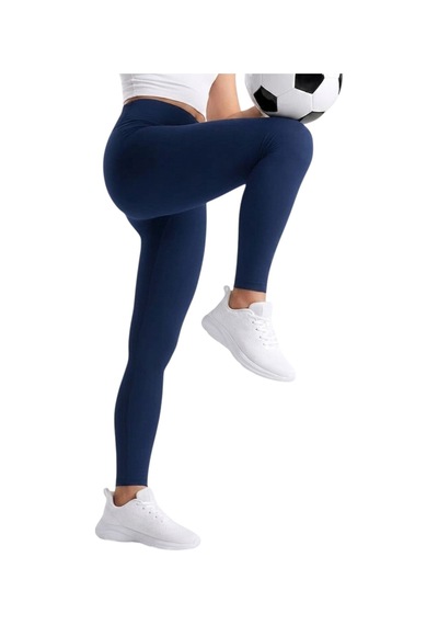 Erdem Kıds Kız Çocuk / Kadın Cepli Yüksek Bel, Günlük, Koşu, Yürüyüş, Yoga, Spor, Atletik, Egzersiz, Fitness Tayt Lacivert Lacivert