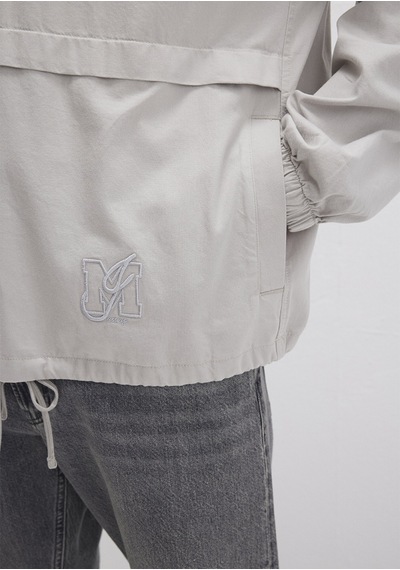 Mavi - Yarı Fermuarlı Kanguru Cepli Gri Sweatshirt 0211684-70074 Gri