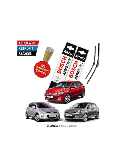 Hyundai İ20 Silecek 2008-2020 Bosch Aerotwin