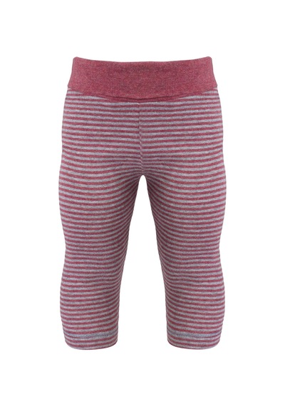 Organicera Organik Tayt, Çizgili , Bordo-grey