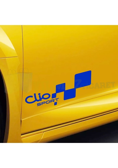 Renault Clio Sport Yan Kapı Altı Oto Sticker Yapıştırma 1 Çift