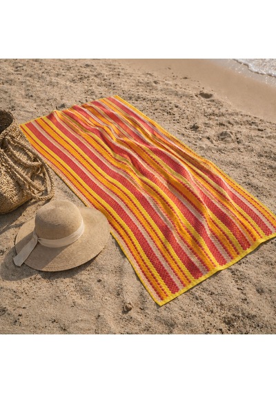 Soft Tivi Plaj Havlusu - Renkli - 70x140 Cm Çok Renkli