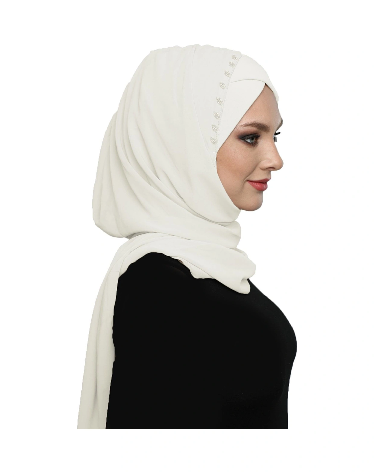 Elysianfidan Şallı Takmatik Taşlı Krem Hazır Türban Tesettür Bone Namaz Örtüsü Krem Elysianfidan Şallı Takmatik Taşlı Krem Hazır Türban Tesettür Bone Namaz Örtüsü Krem