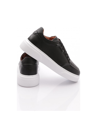 Dgn Urbano Erkek Sneakers Ayakkabi Siyah Antik Beyaz