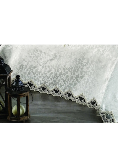 Jülide Polyester Pamuk Krem Pike Takımı Çift Kişilik 6 Parça 699 Krem