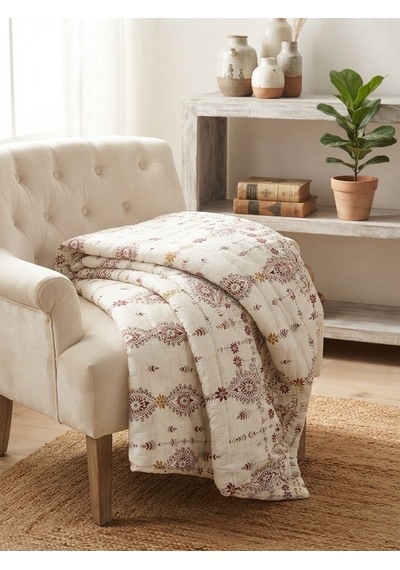 Royam Tek Kişilik Karışık Desenli Yorgan 155 X 215 Çok Renkli