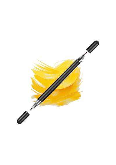 Samsung Galaxy Tab A9 X110 İle Uyumlu Çift Uçlu Hassas Dokunmatik Stylus Kalem Gecikmesiz Çoklu Uyum Siyah