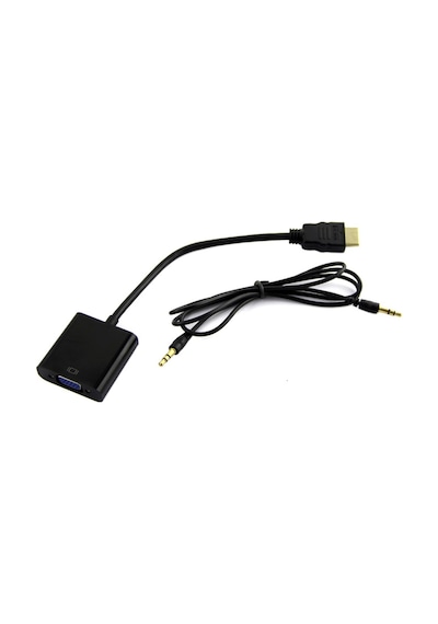 Hdmi Vga Çevirici Dönüştürücü Kablosu Sesli Aparat Hd Uydu Monit