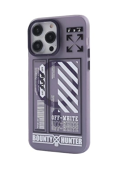 Bezos İphone 14 Pro Max Uyumlu Kılıf Apollo Magneticsafe Desenli Kapak - Apollo Mor - 1 Hb006