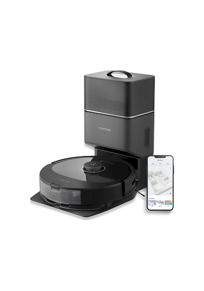 Roborock Q8 Max Plus Çöp İstasyonlu Akıllı Robot Süpürge Siyah