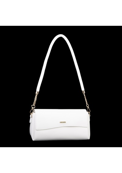 Nas Bag Kadın Sade Şık Omuz Ve Çapraz Çanta En 24 Cm Boy 12 Cm Beyaz