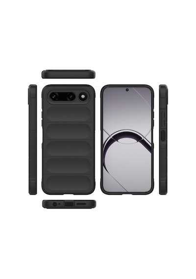 Maks Technology Tecno Spark 50 5g Kılıf Esnek Tpu Oyuklu Arka Yüzey Tasarımlı Mkst Etnik Silikon Kapak - Siyah