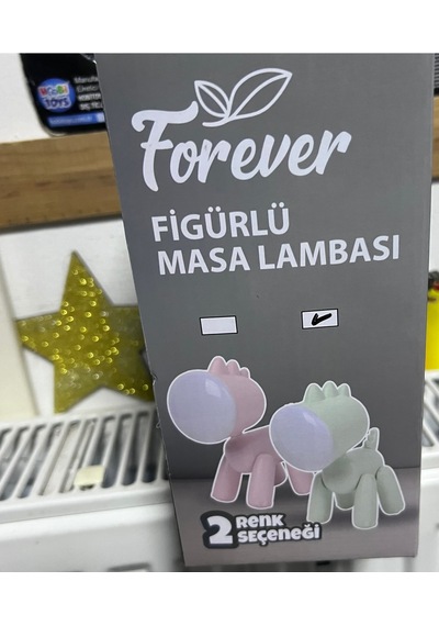 Figürlü Masa Lambası Açık Yeşil Açık Yeşil