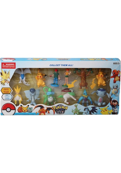 Pokemon Go Plus Anime Versiyon Pikachu 12li Aksiyon Figür Oyuncak Oyun Koleksiyon Seti 57958 Pokemon
