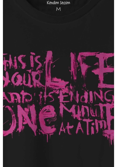 Fight Club This Is Your Life Tyler Durden Dövüş Kulübü Baskılı Tişört Unisex T-shirt 001
