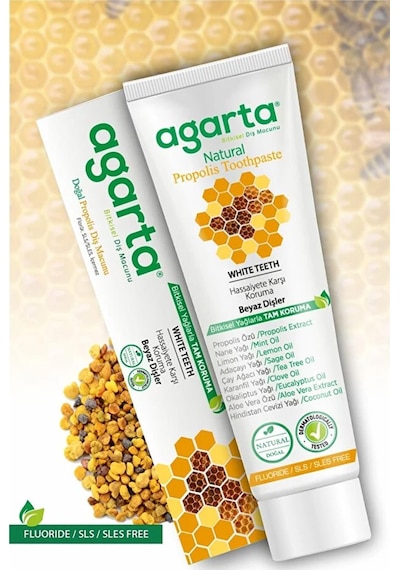 Agarta Doğal Propolis Diş Macunu Tüp 100 Ml 2 Adet