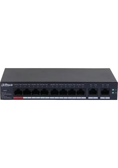Dahua 10 Port Yönetilen Cloud Gigabit Switch 8ge Poe +2 Ge