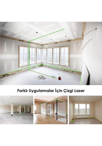 Kobb Kbl30gtp Otomatik Hizalamalı Yeşil Çapraz Çizgi Lazer Distomat + Tripod 25 M