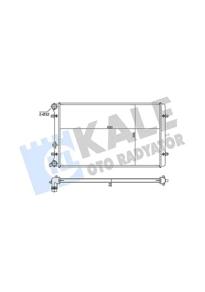 Vw Golf 4 Motor Radyatoru 1.6 1998-2000 Aeh Akl Apf Kale 366400