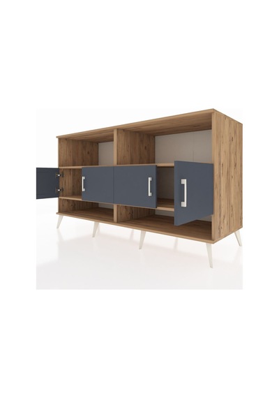 Kronos Konsol 4 Raflı 4 Kapaklı 176x59x99 Çam-antrasit/çam Çam-antrasit/çam Kronos Konsol 4 Raflı 4 Kapaklı 176x59x99 Çam-antrasit/çam Çam-antrasit/çam