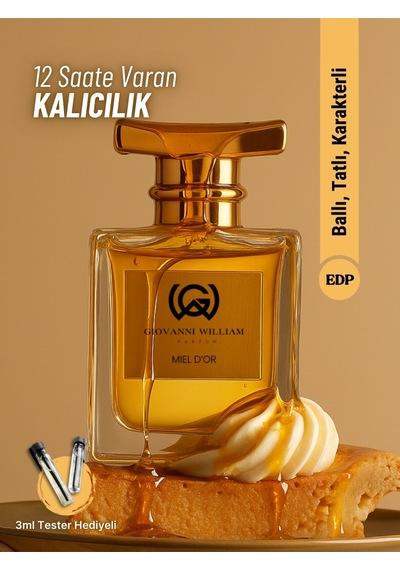 Miel D Or Lüx Erkek Parfümü Edp Bal, Lavanta, Ardıç, Amber, Misk Aromatik - Odunsu