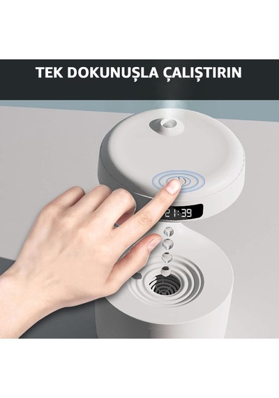 Robeve Anti Yerçekimi Su Damlası Buhar Makinesi 800 Ml Hava Nemlendirici Ultrasonik Hava Nemlendirici Dijital Göstergeli Hava Nemlendirici Buhar Makinesi Aroma Difüzör Aromaterapi
