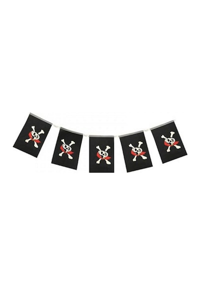 Korsan Partisi Korsan Logo Baskılı Flama Süs Afiş Süsleme 8 L N712
