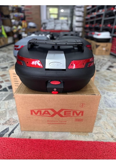 45 Litre Motosiklet Sırtlıklı+ped Full Topcase Çanta Siyah