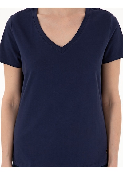 Pierre Cardin Kadın Lacivert Tişört Basic 50305749-vr033 Lacivert