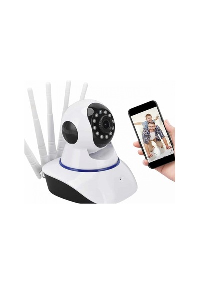 Antenli Wi-fi Güvenlik Kamerası Gece Görüşlü Hareket Sensörlü Akıllı İzleme Sistemi