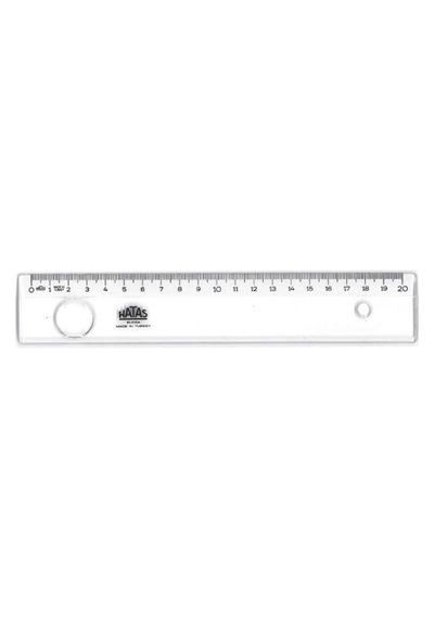 Hatas 0151 20 Cm Geniş Mercekli Cetvel Genel