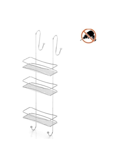 Geseus 3 Katlı Asmalı Banyo Duşakabin Duş Rafı Krom Bkk066 Çok Renkli