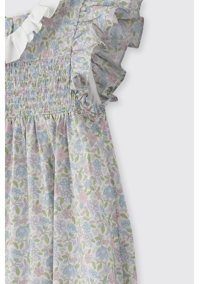 Panço Liberty Kumaş Çiçek Desenli Kız Çocuk Elbise 5621gk26010 Pembe