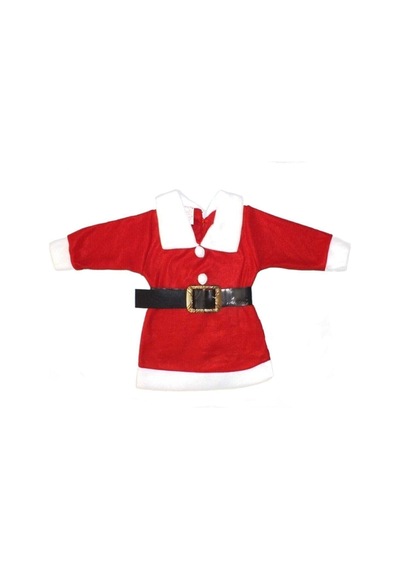 Pembecin Kız Çocuk Noel Baba Kostümü Yılbaşı Kostümü Kırmızı