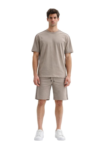 Arma Ar-ma Erkek Bisiklet Yaka Tişört Baskisiz Basic Örme Kumaş Regular Fit %100 Pamuk 30/2 Süprem Y31344448802 Gri-bej G8