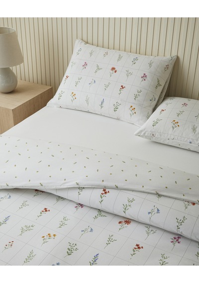 English Home Damada Bloom Kolay Ütülenir Çarşaflı Çift Kişilik Nevresim Takımı 200x220 Cm Sarı-yeşil Sarı-yeşil