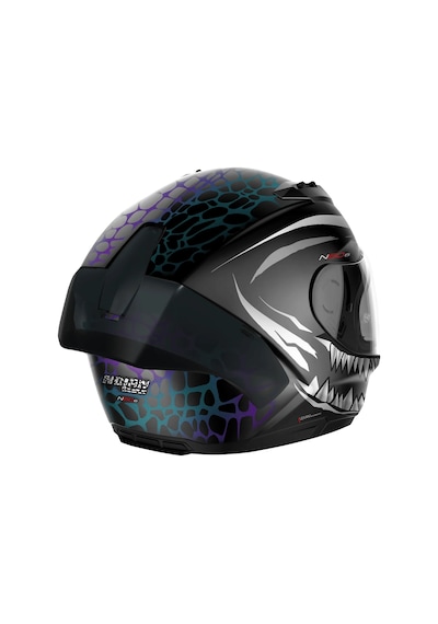 Nolan N60-6 Sport Ravenous 28 Kapalı Motosiklet Kaskı Siyah