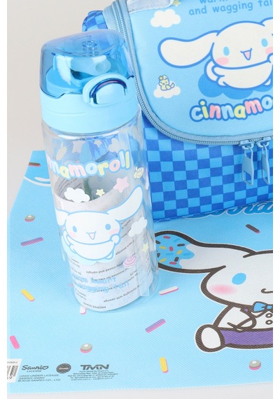 X Dekomus Lisanslı Cinnamoroll Blue Cloud Collection Termoslu Beslenme Çantası,beslenme Kabı,matara Ve Beslenme Örtüsü Seti Açık Gri