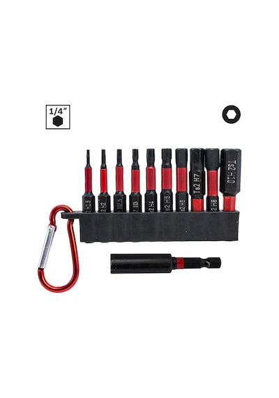 6502 Manyetik Allen Bits Uç Seti 1.5-10mm 11 Parça