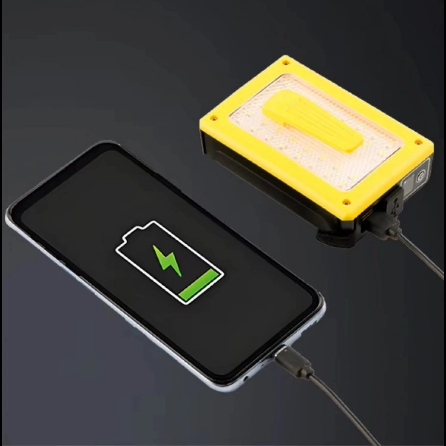 F.b.ı Pro F-3003 Alüminyum Pm10-tg Led Type-c Powerbank Ve Solar Şarjlı Kamp Kafa Feneri Çok Renkli