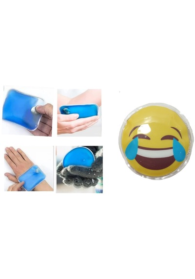 Sia Gülen Emoji Şekilli El Isıtıcı Sıcak Su Torbası Pvc 9 CM